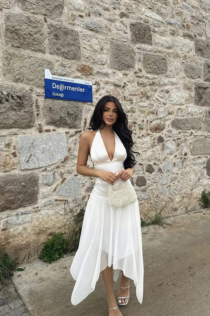 White Sandra Dress