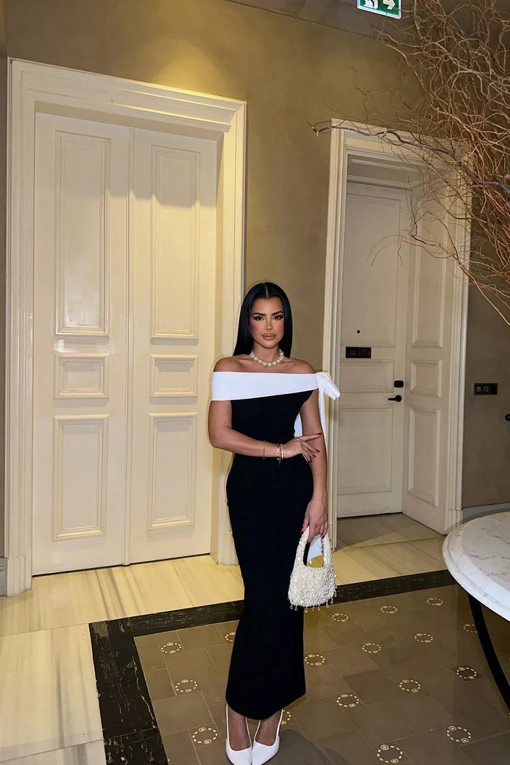 Brianna Double Color Dress