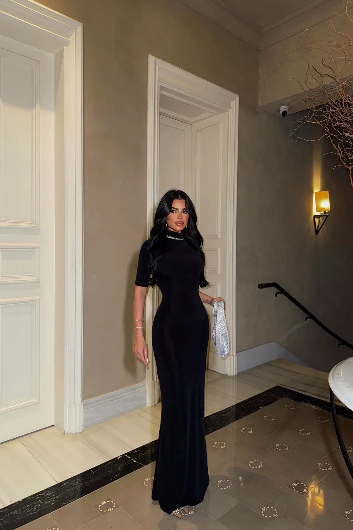 Black Basic Long Dress